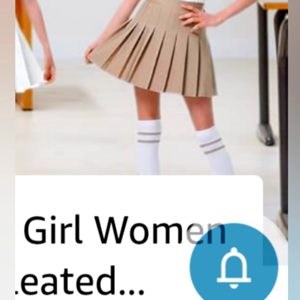 Pleated Tan Skirt